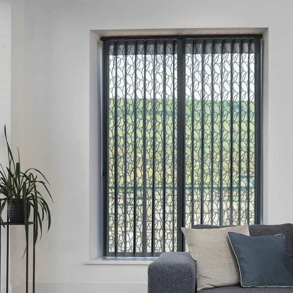 Oval Cinder Allusion Blind | Black Blinds Dubai