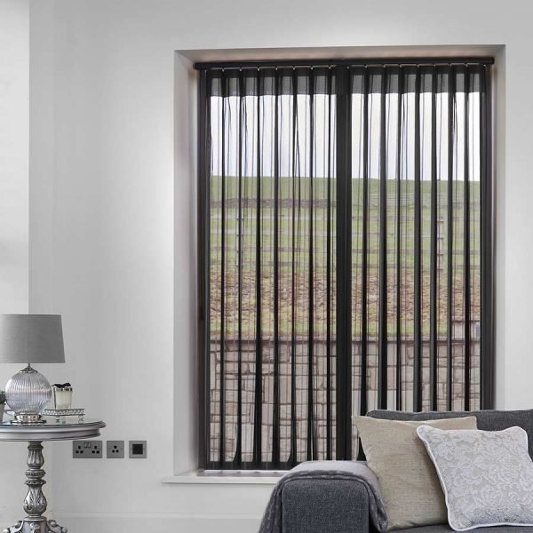 Stripe Black Allusion Blind | Black Blinds Dubai