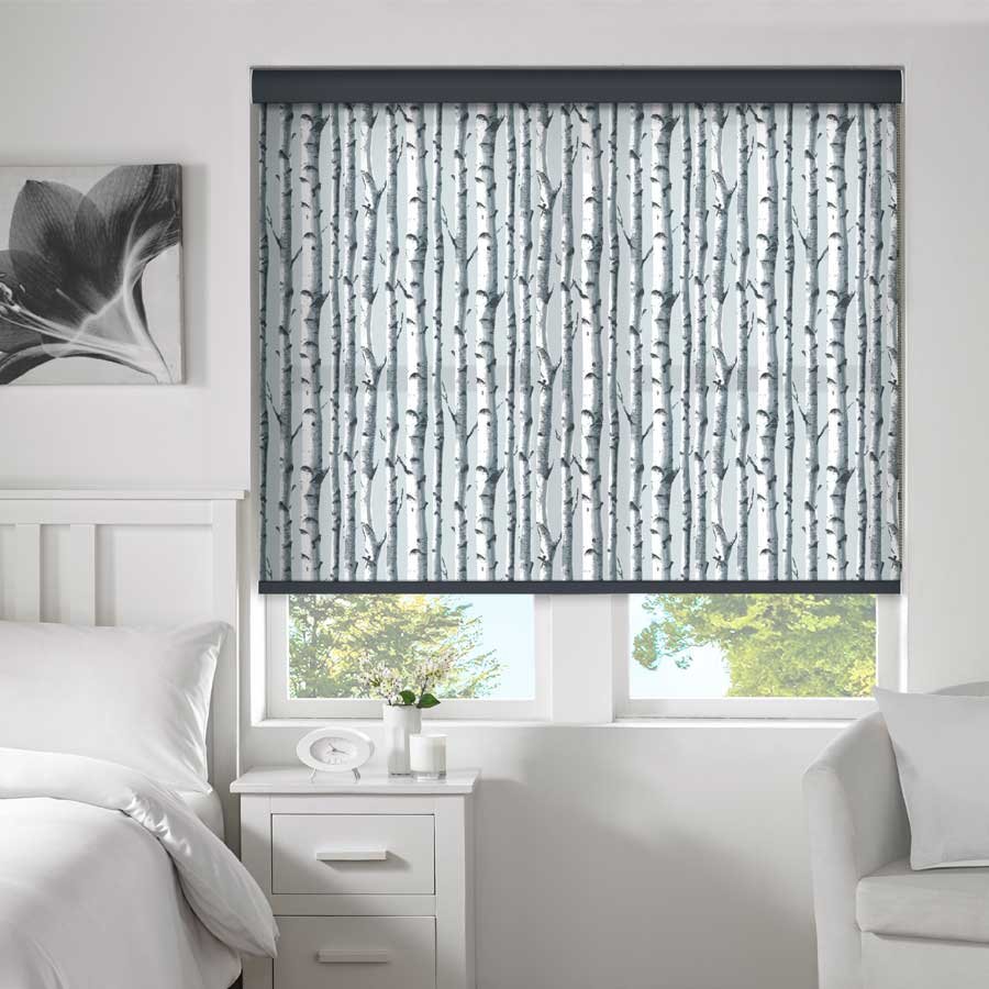 Woodland Black  Roller Blind | Black Blinds Dubai