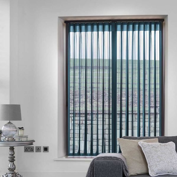 Stripe Royal Blue Allusion Blind | Blue Blinds Dubai