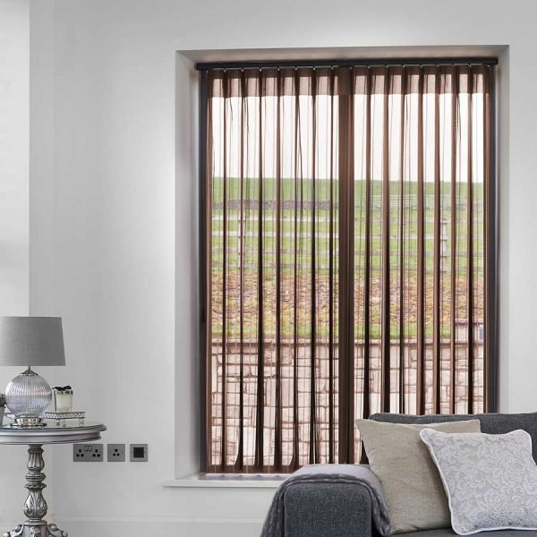 Stripe Brown Allusion Blind | Brown Blinds Dubai