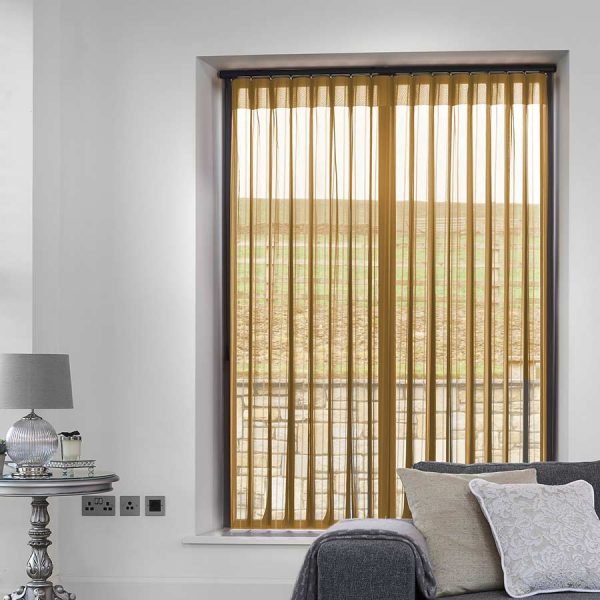 Stripe Gold Allusion Blind | Brown Blinds Dubai