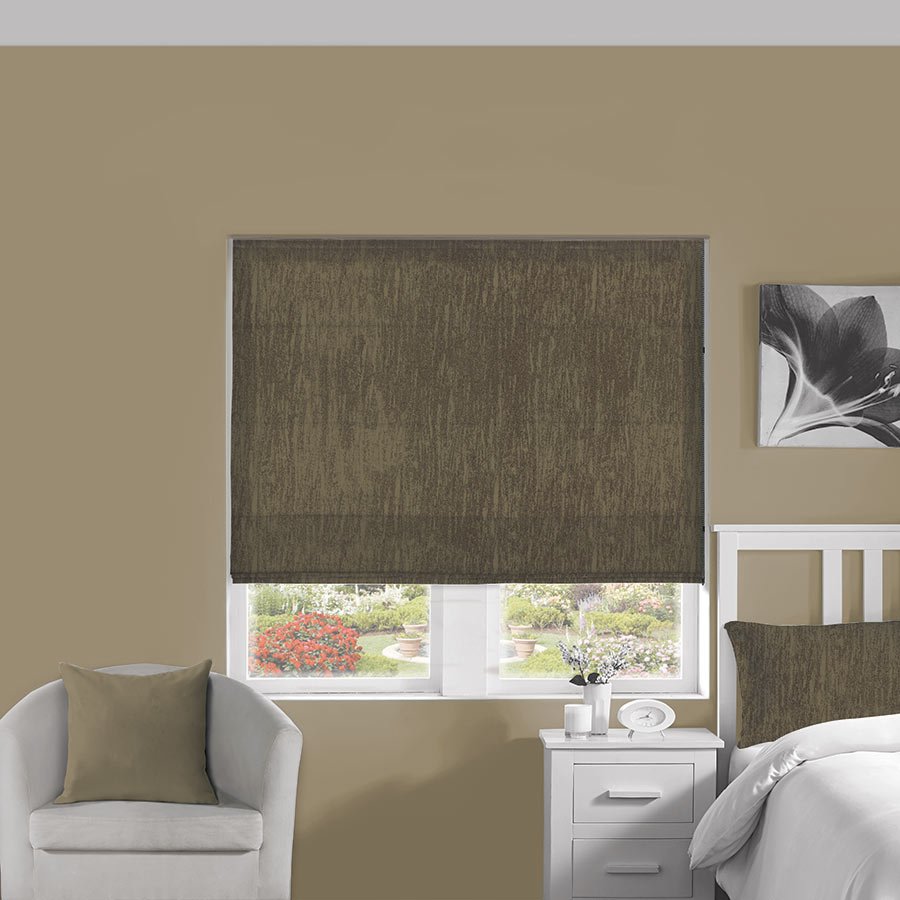Waterfall Coffee Roman Blind | Brown Blinds Dubai