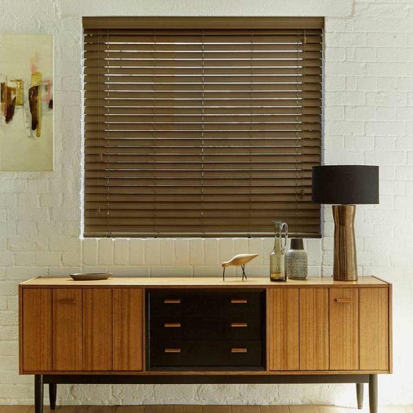 Walnut Faux Wood Blind -50mm Slat | Faux Wood Blinds Dubai