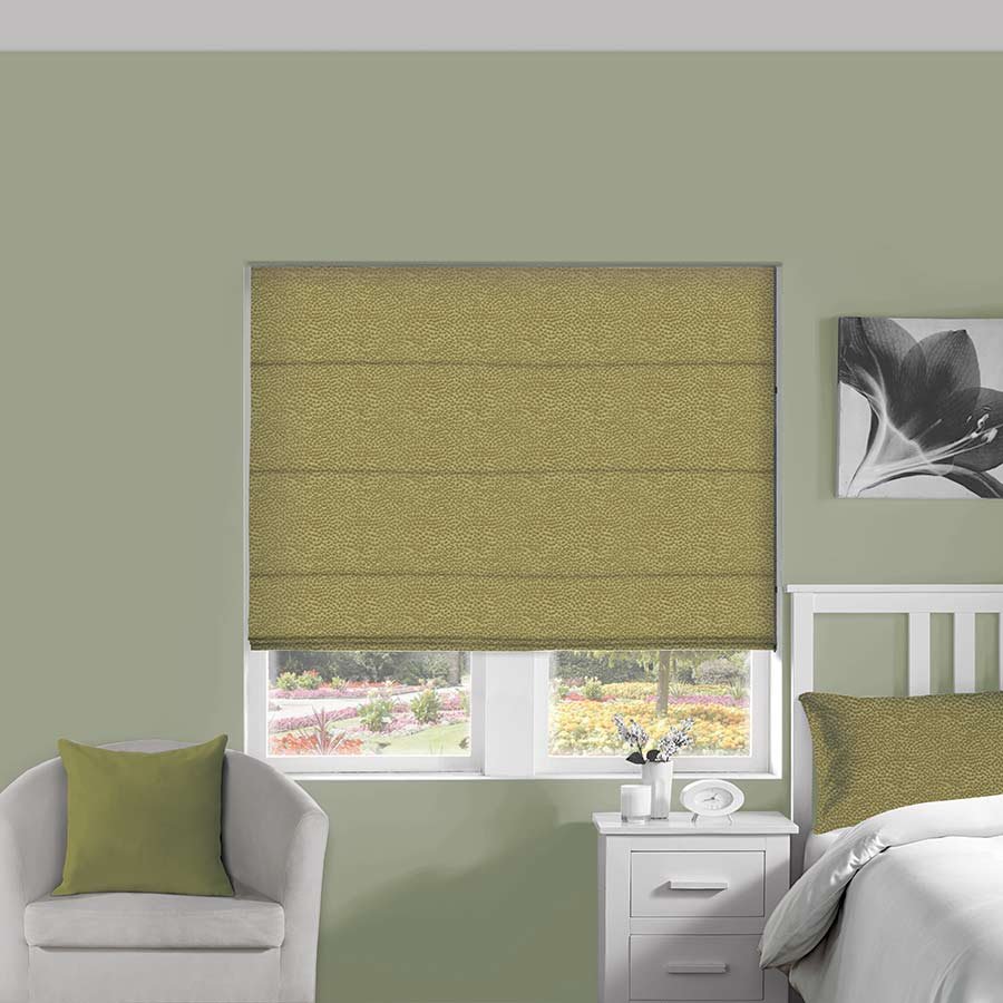 Ostrich Olive Roman Blind | Green Blinds Dubai