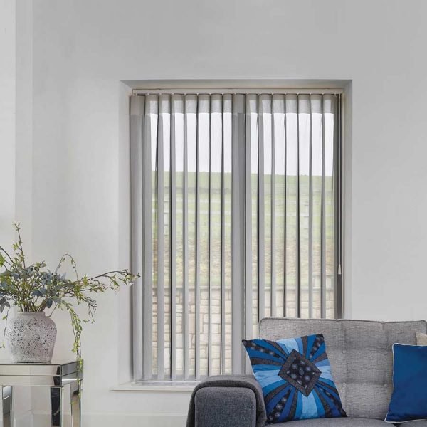 Classic Shiny Grey Allusion Blind | Grey Blinds Dubai