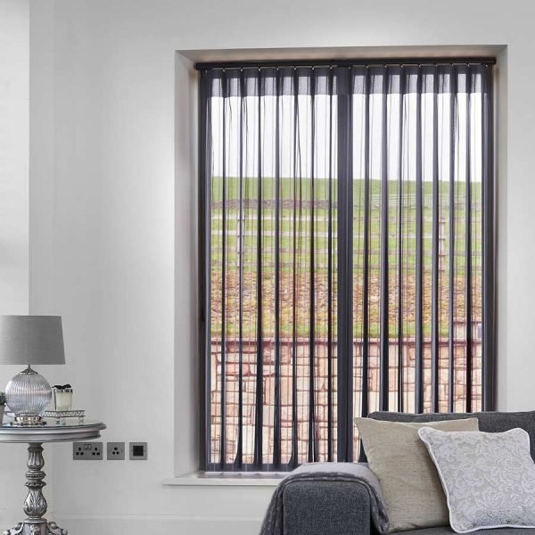 Stripe Graphite Allusion Blind | Grey Blinds Dubai