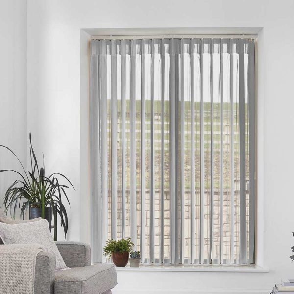 Stripe Light Grey Allusion Blind | Grey Blinds Dubai