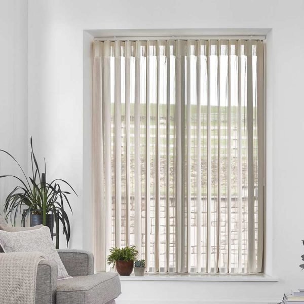 Stripe Dark Cream Allusion Blind | Natural Blinds Dubai