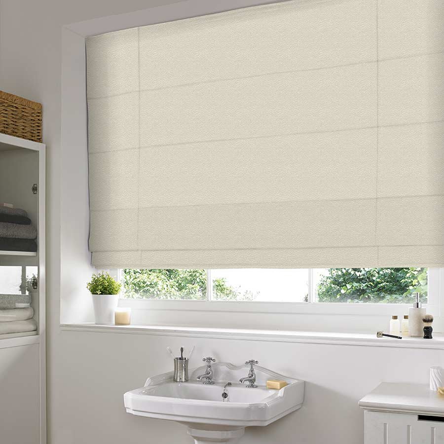 Ostrich Buttermilk Roman Blind | Natural Blinds Dubai