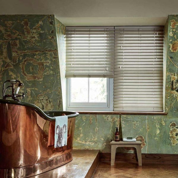 Pebble Faux Wood Blind -50mm Slat | Natural Blinds Dubai