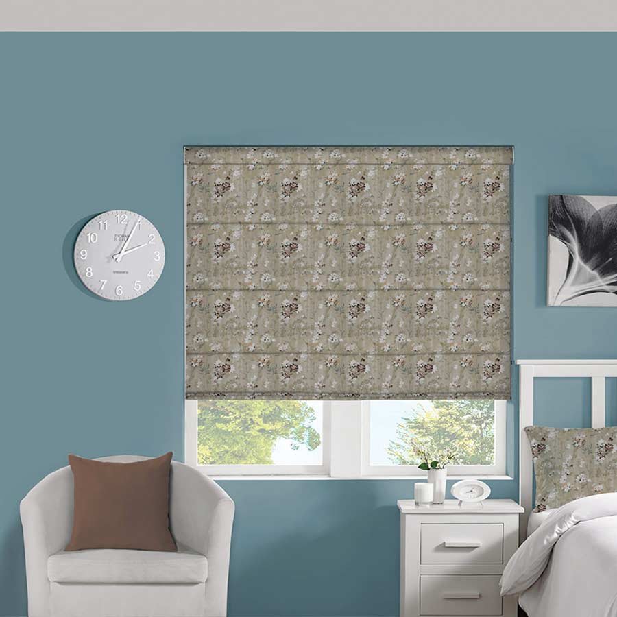 Hollyhock Ochre Roman Blind | Orange & Yellow Blinds Dubai