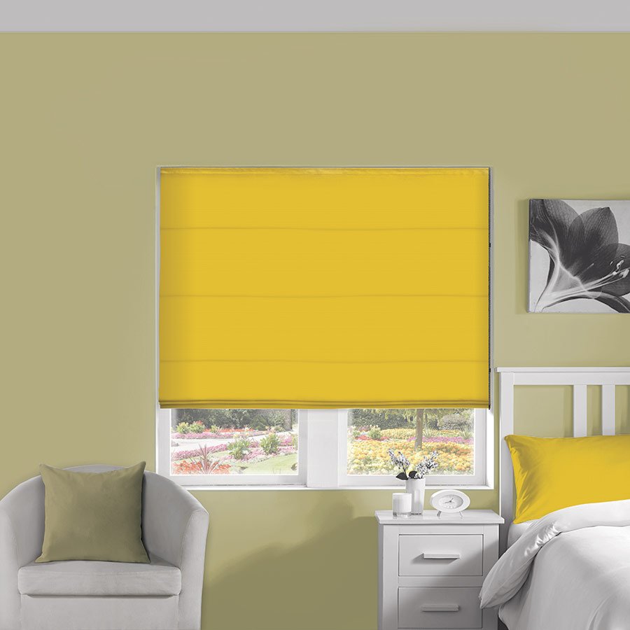 Plains Corn Roman Blind | Orange & Yellow Blinds Dubai