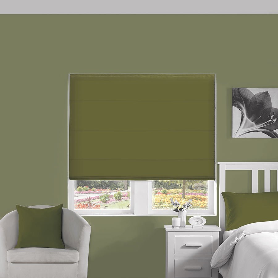 Sateen Pear Roman Blind | Orange & Yellow Blinds Dubai