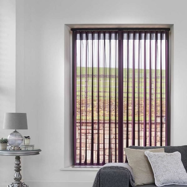 Stripe Purple Allusion Blind | Purple Blinds Dubai