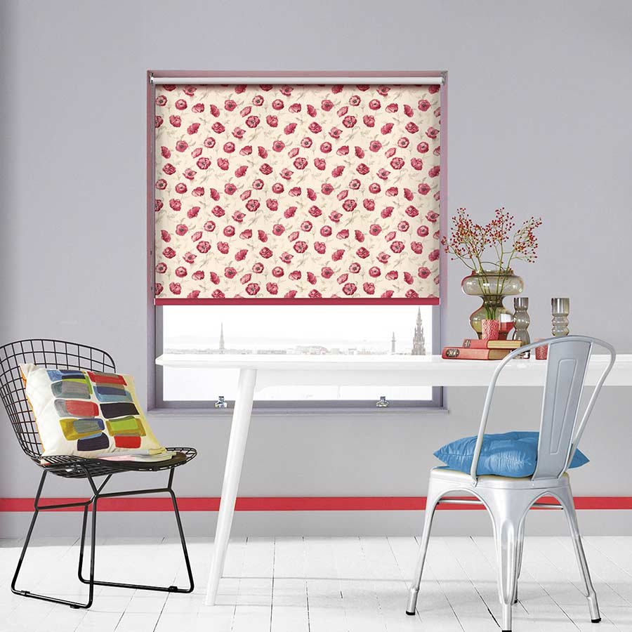 Summer Rays Wine Roller Blind | Red Blinds Dubai