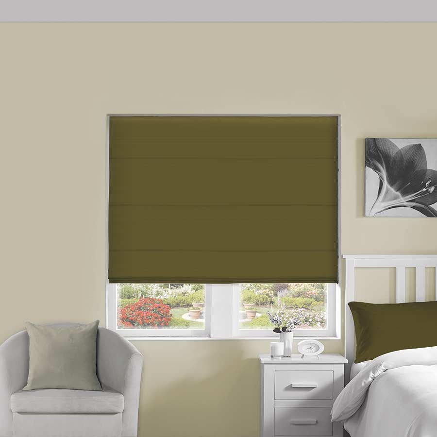 Velvet Flax Roman Blind | Roman Blinds Dubai