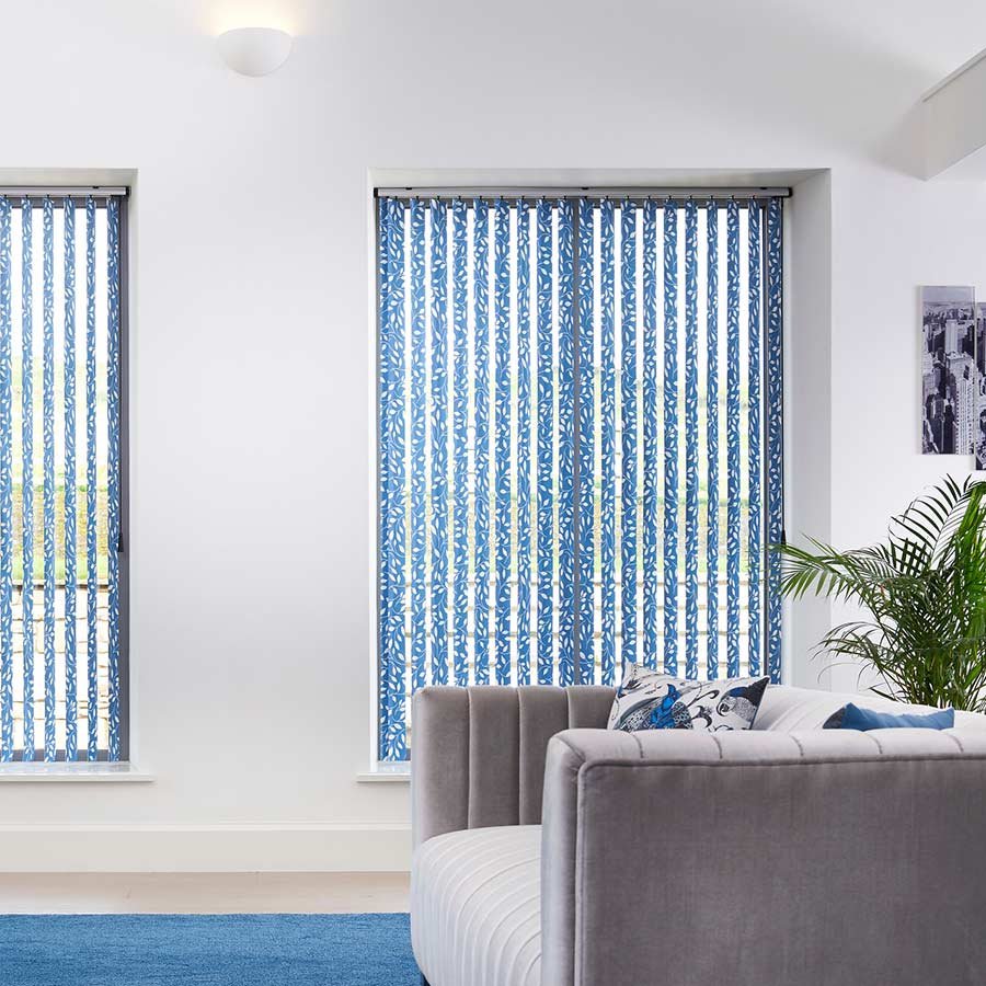 Rainsford Blue Vertical Blind | Vertical Blinds Dubai