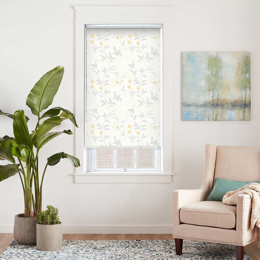 Clover White Roller Blind | White Blinds Dubai